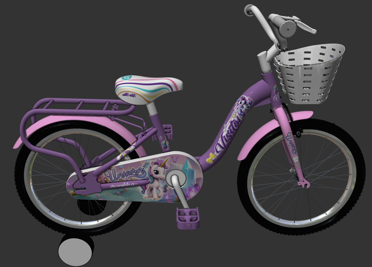 LANCOBRAN ZA DECIJI BICIKL 12" BELI DVODELNI